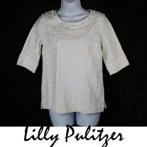 Lilly Pulitzer White Embroidered Blouse 2